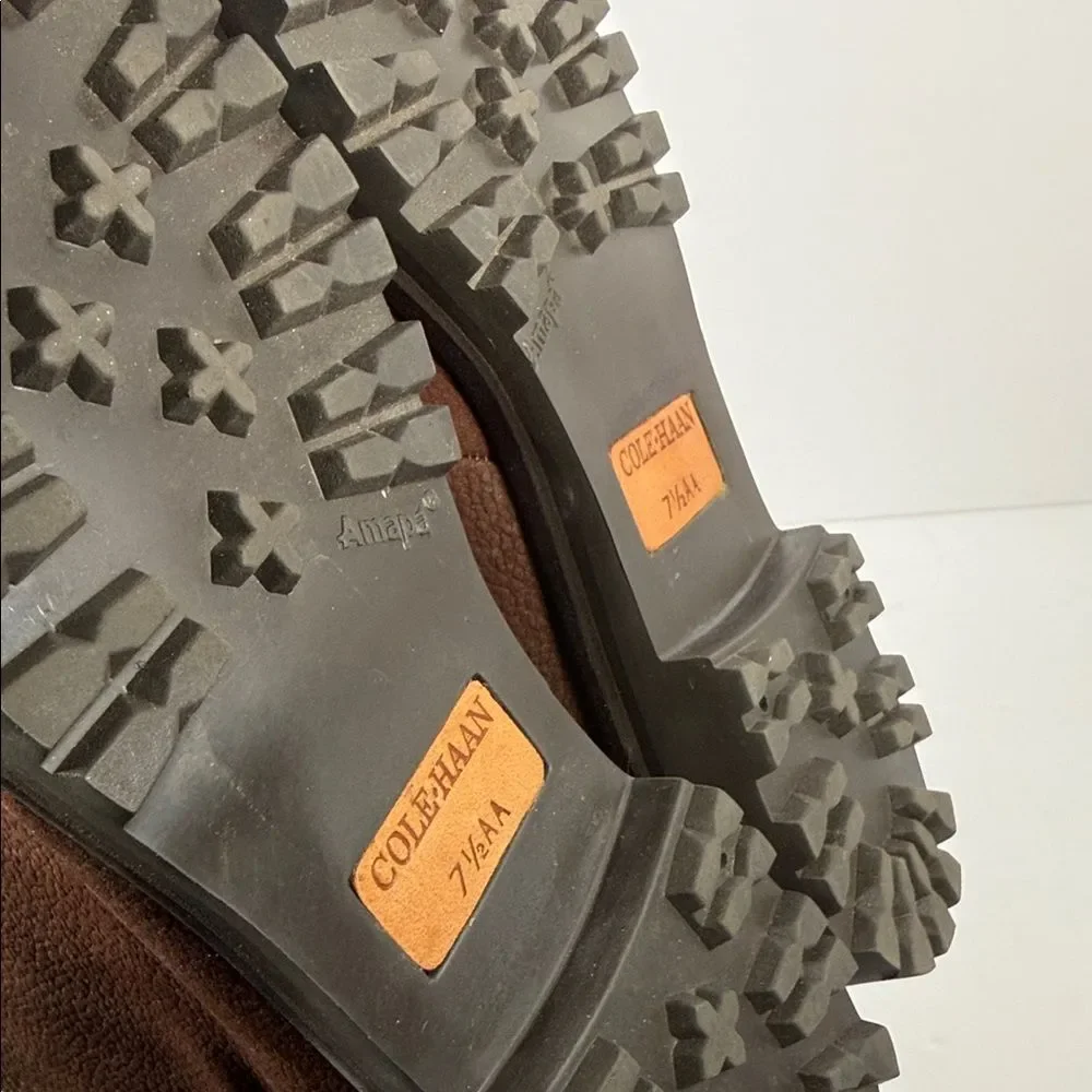 Cole Haan Brown Shearling-Lined Winter Boots